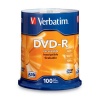 Verbatim 97460 4.7 GB up to 16x Branded Recordable Disc DVD-R 100-Disc FFP