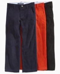 These corduroy zip-fly and button-closure pants by Tommy Hilfiger are clear classics.