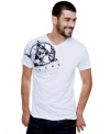 This graphic tee by Marc Ecko Cut & Sew has an edgy, cool style.