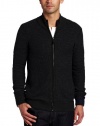 Michael Kors Men's Waffle Stitch Full Zip With Mock Neck