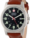 Wenger Swiss Military Men's 72917 Classic Field Black Dial Brown Leather Military Watch