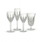 Legendary Waterford is the only crystal maker in the world that promises never to discontinue a pattern. Araglin is one of Waterfords most popular and traditional patterns, in brilliantly-cut clear crystal.Shown from left to right: 10 oz Goblet, 6 oz Contemporary Champagne, 6 oz Claret.