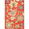 Safavieh Blossom Collection BLM673A Handmade Rust and Multi Hand Spun Wool Area Rug, 8-Feet by 10-Feet