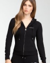 bebe Bebe Logo Threaded Heart Hoodie -Web Exclusive