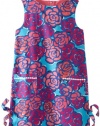 Lilly Pulitzer Girls 7-16 Classic Shift Dress, Cyan Blue Rose Water, 7