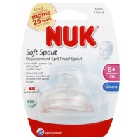 NUK Replacement Silicone Spout, Clear