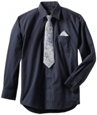 American Exchange Boys 8-20 Dress Shirt With Tie And Pocket Square