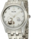 Bulova Women's 96P114 Automatic and Mechanical Diamond Mother-Of-Pearl Dial Watch