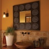 Hayworth Square Wall Mirror in Oak Stain