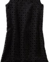 Ella Moss Girl Girls 7-16 Charlene Dress, Black, 7/8