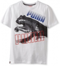 Puma - Kids Boys 8-20 Big Pixel SS Tee Shirt, White, X-Large