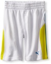 Puma - Kids Boys 2-7 Little French Terry Short, White, 7