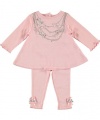 Guess Shimmery Jewels 2-Piece Outfit (Sizes 0M - 9M) - pink, 6 - 9 months