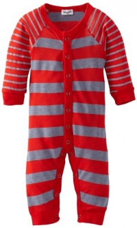 Splendid Littles Baby-Boys  Chambray Mix Stripe Jersey Romper, Fiesta, 18-24