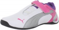 Puma Future Cat M2 V Kids Fashion Sneaker (Toddler/Little Kid/Big Kid),White/Puma Silver/Hot Pink,11 M US Little Kid