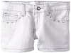 Almost Famous Girls 7-16 Bling Back Pocket Short, White Denim, 12