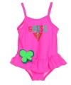 GUESS Logo Swimsuit with Butterfly, PINK (18M)