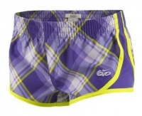 Nike 6.0 Shorts Girls Purple/neon Yellow (Large)