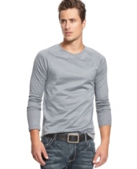 This INC International Concepts shirt is great for layering or worn as a light top.