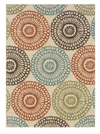 Granville Rugs Monterey Indoor/Outdoor Area Rug, Multi, 3' 7 x 5' 6