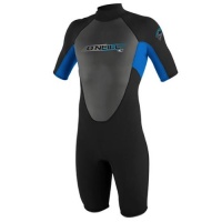 O'Neill Wetsuits Youth Reactor 2mm Spring Suit, Black/Pacific/Black, 10