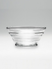 Ribbed sides and an elegant shape make this an eye-catching serving piece. Available in 5½ diameter. Handmade Imported