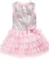 A Macy's exclusive, your little gal will be the cat's meow in this gorgeous sparkly Hello Kitty dress.