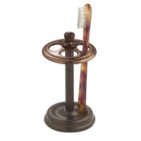 InterDesign York Metal Toothbrush Stand, Bronze