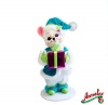 2012 Annalee Dolls 6 *Winter Whimsy Boy Mouse* Comes Bearing a Gift