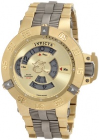 Invicta Men's 1572 Subaqua Noma III Gold Dial 18k Gold Ion-Plated Stainless Steel With Titanium Trim Watch