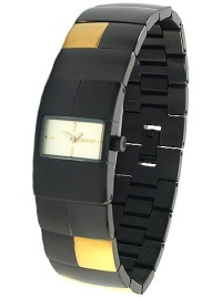 DKNY Women's Two-tone Black and Gold Stainless Steel Bracelet watch #NY4417