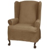 Maytex Mills Maggie Stretch Slipcover for Wing Chair, Stone