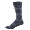 Gold Toe men's casual socks Argyle charcoal 1pair