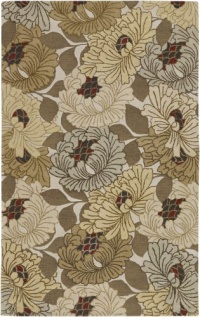 Ivory Surya Bombay 2'x3' Transitional Rectangle Area Rug from RugPal.com