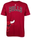 Go big or go home-show off your swell of Chicago Bulls pride in this NBA graphic t-shirt from adidas.