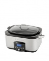 Wolfgang Puck 6-Qt. Electronic Multi-Cooker with Dual Heating Elements, Black