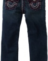 True Religion Girls 2-6x Julie Skinny Jean with Super T-Stitchin, Dark Harlow, 3