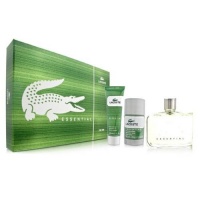 Lacoste Essential Men Gift Set (Eau De Toilette Spray, Shower Gel, Deodorant Stick)