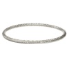 Sterling Silver 4mm Diamond-Cut Slip-On Bangle Bracelet