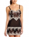 Wacoal Women's Embrace Lace Chemise - 814191,Black,X-Large