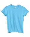 Bella Ladies 4.2 oz. Crew Neck Short-Sleeve Jersey T-Shirt - LIGHT AQUA - M