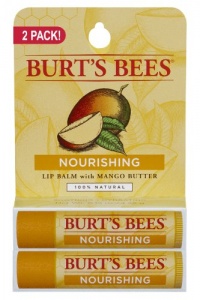 Burt's Bees Lip Balm, Mango Butter, 2-pack, 0.15 oz each balm