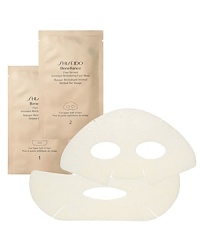 Shiseido Benefiance Pure Retinol Intensive Revitalizing Face Mask. A concentrated treatment sheet mask that targets fine lines and wrinkles, as it saturates skin with moisture. Restores youthful suppleness and radiance with a single application. Developed with Shiseido-original Pure Liquid Retinol and anti-photowrinkle system with Chlorella plant extract, a skin-vitality enhancer. Recommended for all skin types. Use 2-3 times a week at night, after cleansing and balancing. Follow with sun protection when used during the day.