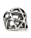 Inject some serious edge into your jewel box with this caged ring from Low Luv by Erin Wasson, crafted for a tough-chic look from silver plated metal.