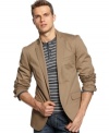 A cord classic. Throw on this lightweight corduroy blazer from DKNY Jeans to pull together a throwback look.