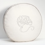 Embellished with an embroidered tassel in the center, this pillow is tailored to style in any modern setting.