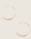 GUESS Gold-Tone Clean Hoop Earrings, GOLD