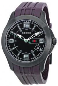 GUCCI Men's YA126203 Timeless Black Dial Watch