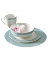 With a fresh, feminine feel and exceptional durability, Lucille Teal dinnerware delivers lasting style to every day and occasion events. A fanciful pattern created by Monsoon and inspired by 1950s lace trims and drapes the contemporary porcelain place settings from Denby. (Clearance)