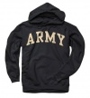 Army Black Knights Black Arch Hooded Sweatshirt